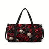 Classic Popular New skeleton 3D Printed Large Capacity Travel Bags Barrel Shape Crossbody Bag Outdoor Sports Bags Gym Yoga Bag
