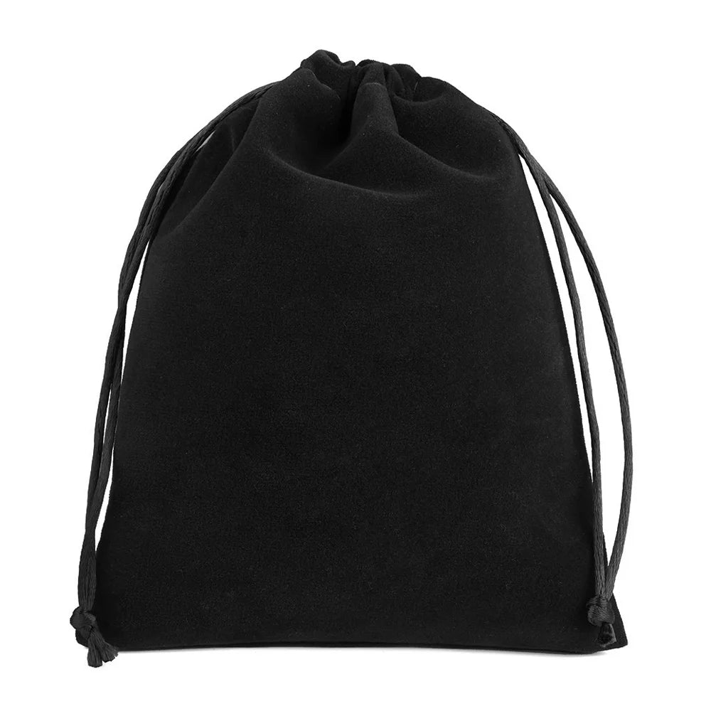 25pcs/lot Small Velvet Jewelry Bag Short Plush Multi-color For Jewelry Packing Wedding Portable Drawstring Pouch Jewelry Bag