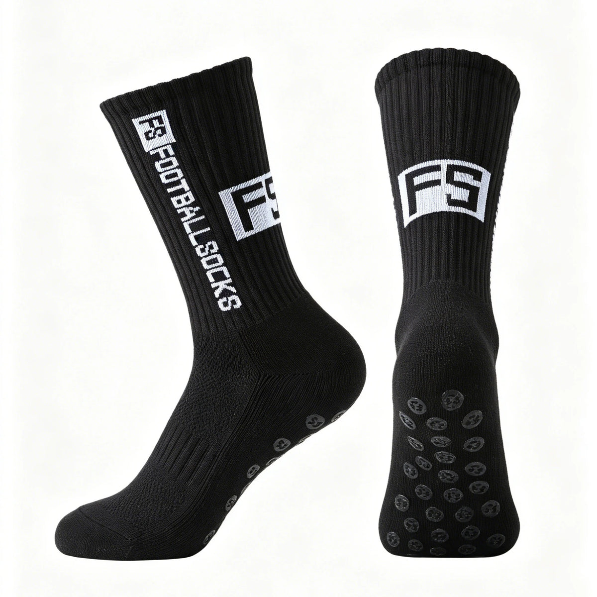 1 Pair Men's Women's Anti Slip Grip Baseball Rugby Breathable Shockproof Towel Bottom Athletic Exercise Socks