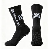 1 Pair Men's Women's Anti Slip Grip Baseball Rugby Breathable Shockproof Towel Bottom Athletic Exercise Socks