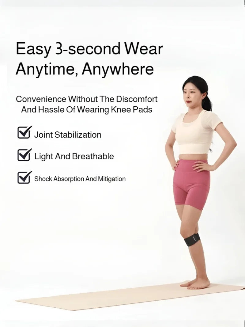 Adjustable sports knee pads with silicone compression patellar straps, breathable and shock-absorbing, suitable for tennis,