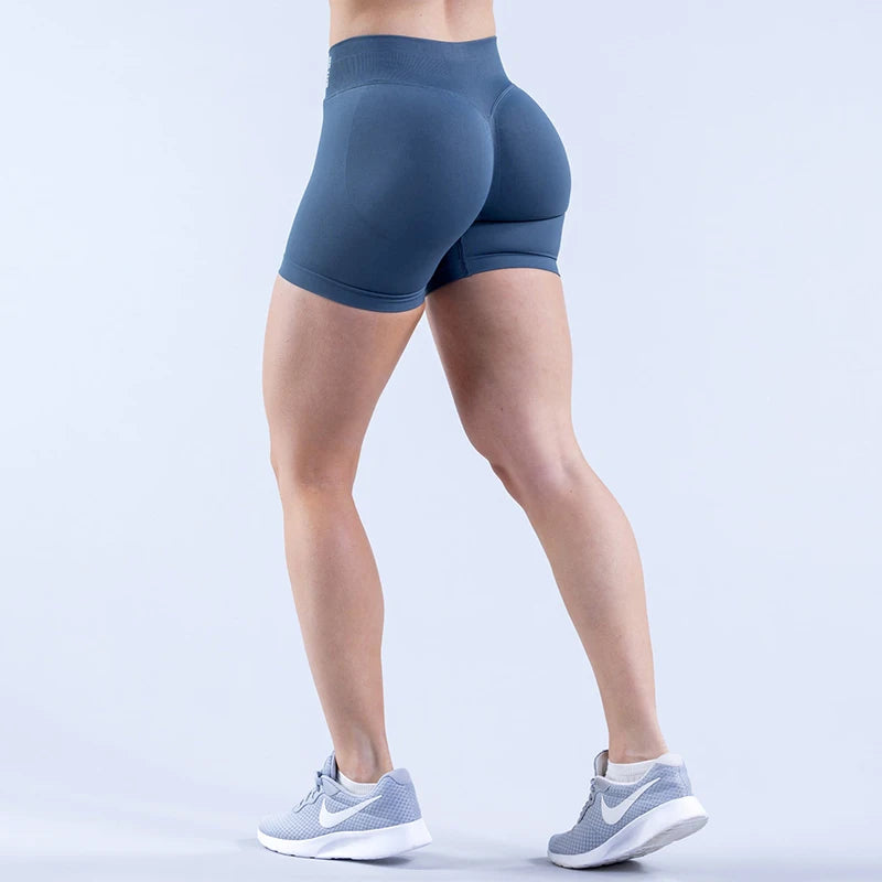 Sports Shorts Women Seamless Yoga Shorts Scrunch Bum Gym Shorts Workout Low Waist Short Leggings Booty Stretch Running Shorts