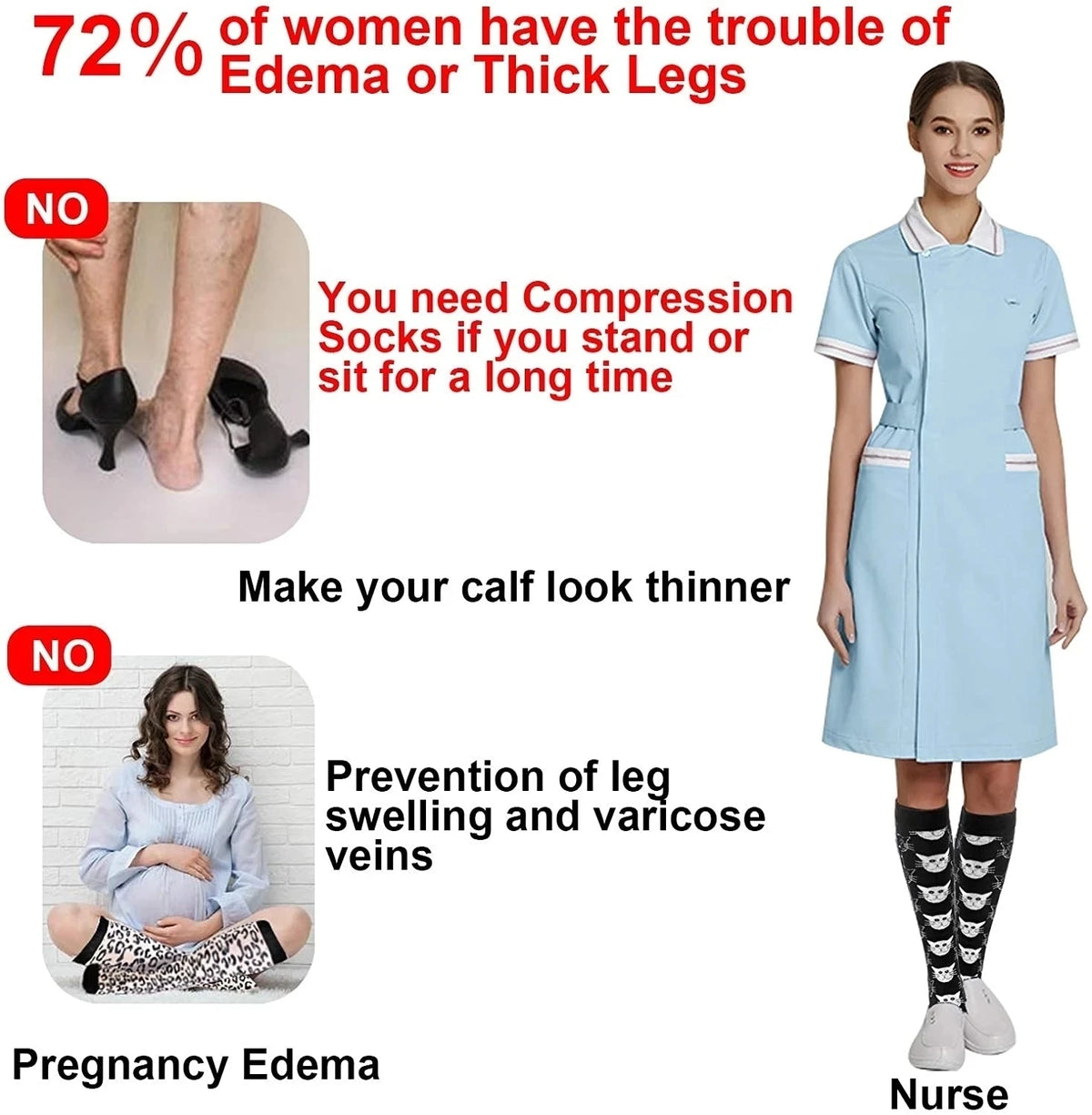 Compression Socks Sports Jump Rope Yoga Elastic Pressure Calf Stockings Socks Varicose Veins Compress Halloween Christmas New
