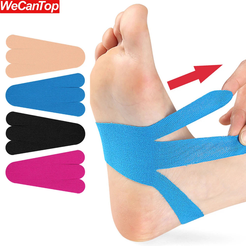 10PCS Kinesiology Tape for Plantar Fasciitis &Foot Pain – Waterproof Athletic Tape for Running,Joint Support & Injury Prevention