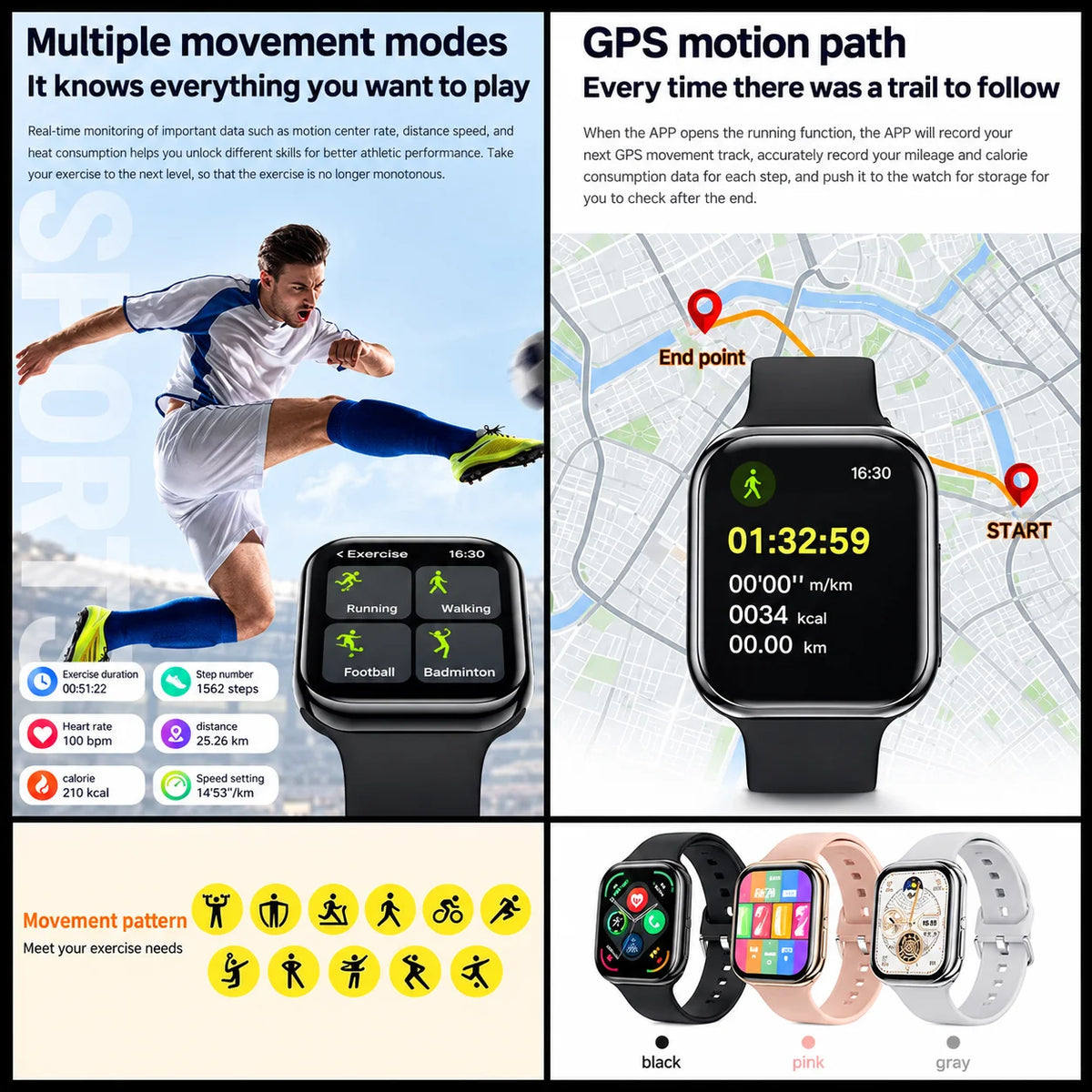 2026 Series 11 Genuine Watch GPS Smart Watch Men Woman Bluetooth Call Heart Rate Waterproof 100+ Sports NFC Smartwatch For IOS