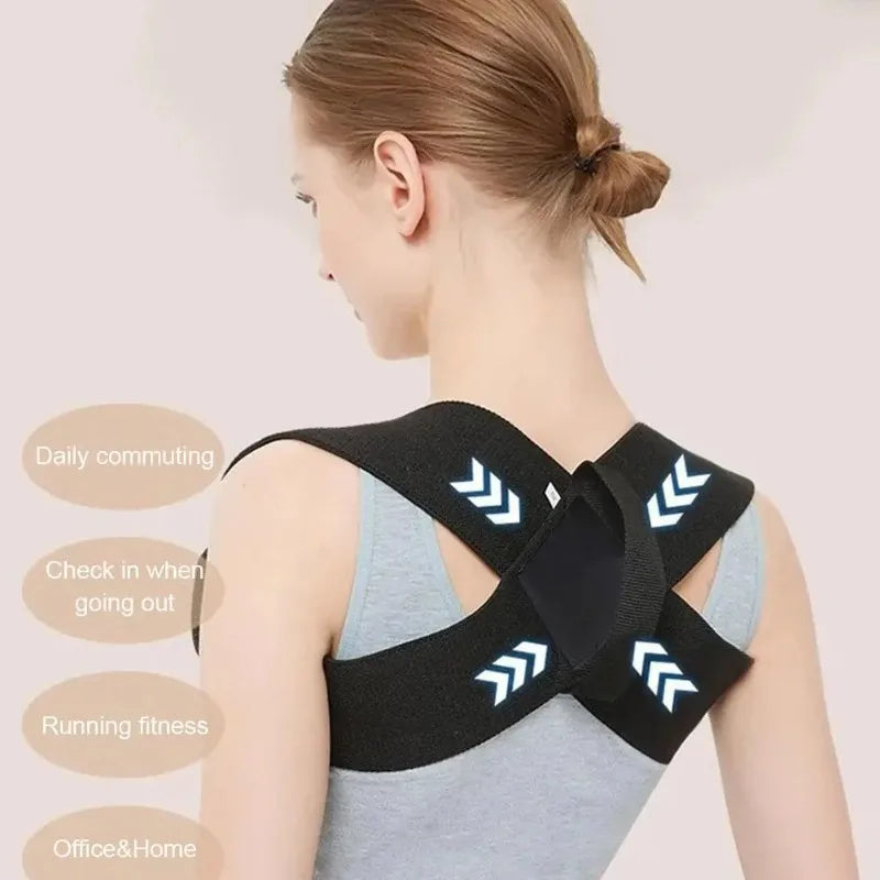 1pc Back Posture Corrector Clavicle Spine Back Brace Belt Adjustable Upper Back Shoulder Lumbar Posture Correction Body Shaping