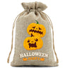 10pcs10X15cm Halloween Linen Drawstring Gift Bag Trick or Treat Party Children's Small Gifts Candy Packaging Storage Bag