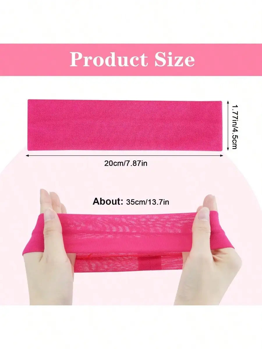 Multicolor Non‑Slip Elastic Headbands, Sweat‑Resistant Sports Hair Bands, Practical Hair Accessories for Women and Girls