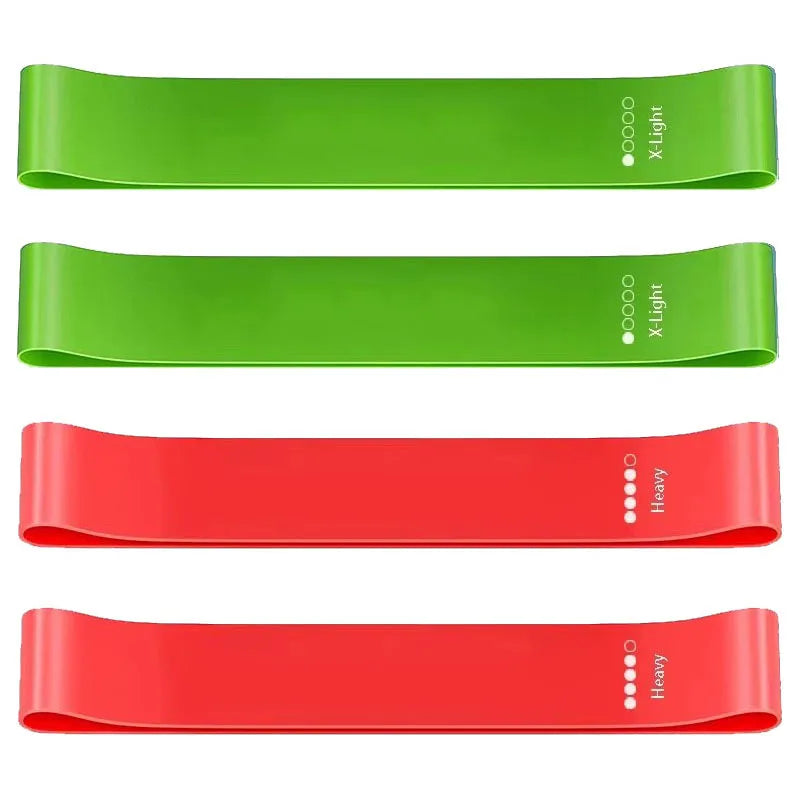 1/2/4 pcs Yoga Resistance Rubber Bands Fitness Elastic Bands Gym Strength Training Pilates Latex Elastic Bands Indoor Equipment