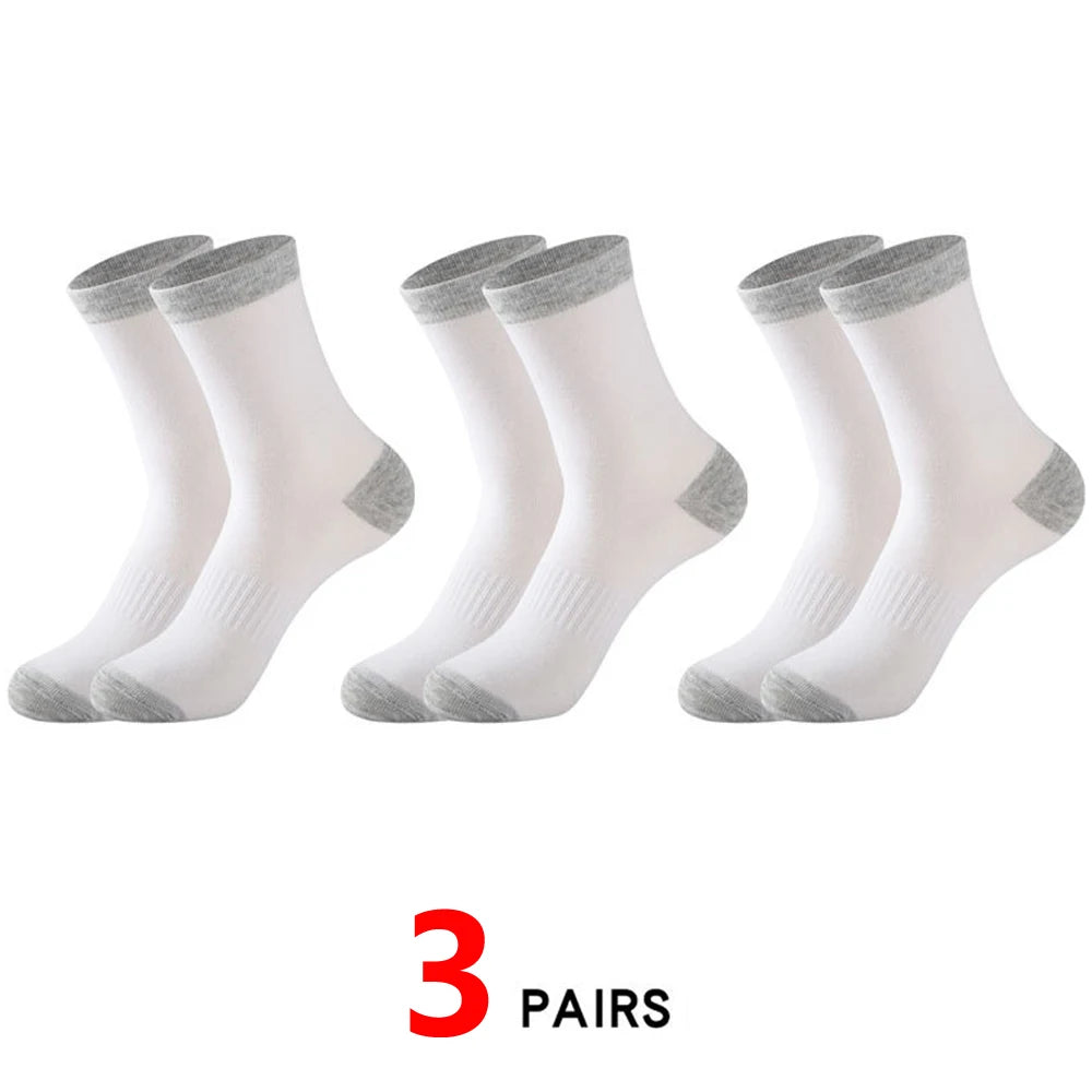 6Pairs Super Thick Merino Wool Socks Male Men Winter Thermal Cashmere Socks Fleece Terry Loop Middle Tube Socks High Quality