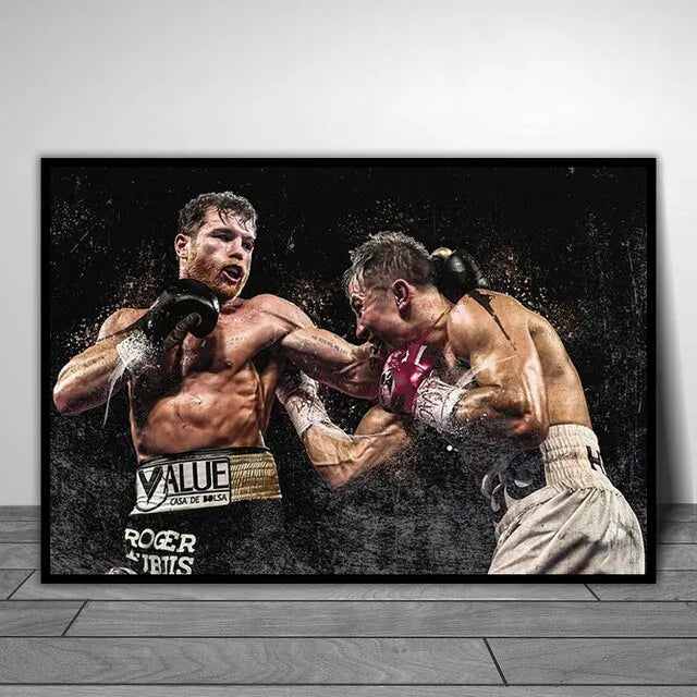 Motivational Boxer Wall Art  Mike Tyson  Ali Poster  Modern Canvas Painting for Living Room  Home Decor Prints  Pictures  Inspir