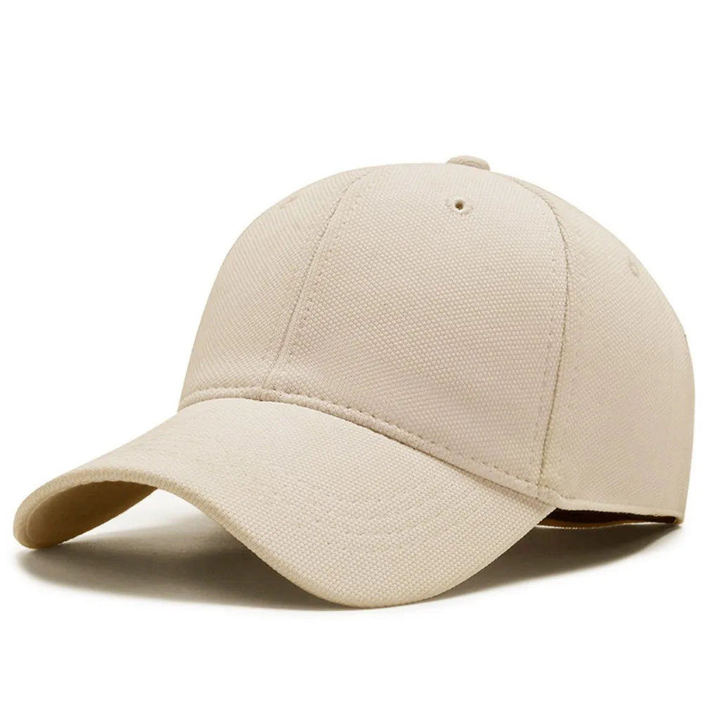 Solid-Color Unisex Breathable Baseball Cap Casual Sunscreen Sun Protection Hat Cotton Versatile Hip Hop Snapback Hat Sports