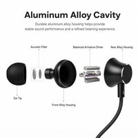 Bluetooth Earphones Wireless In-Ear Sport Headset, 100H Playtime, 800mAh Battery, Built-in Mic, Type-C Charging, Neckband Design