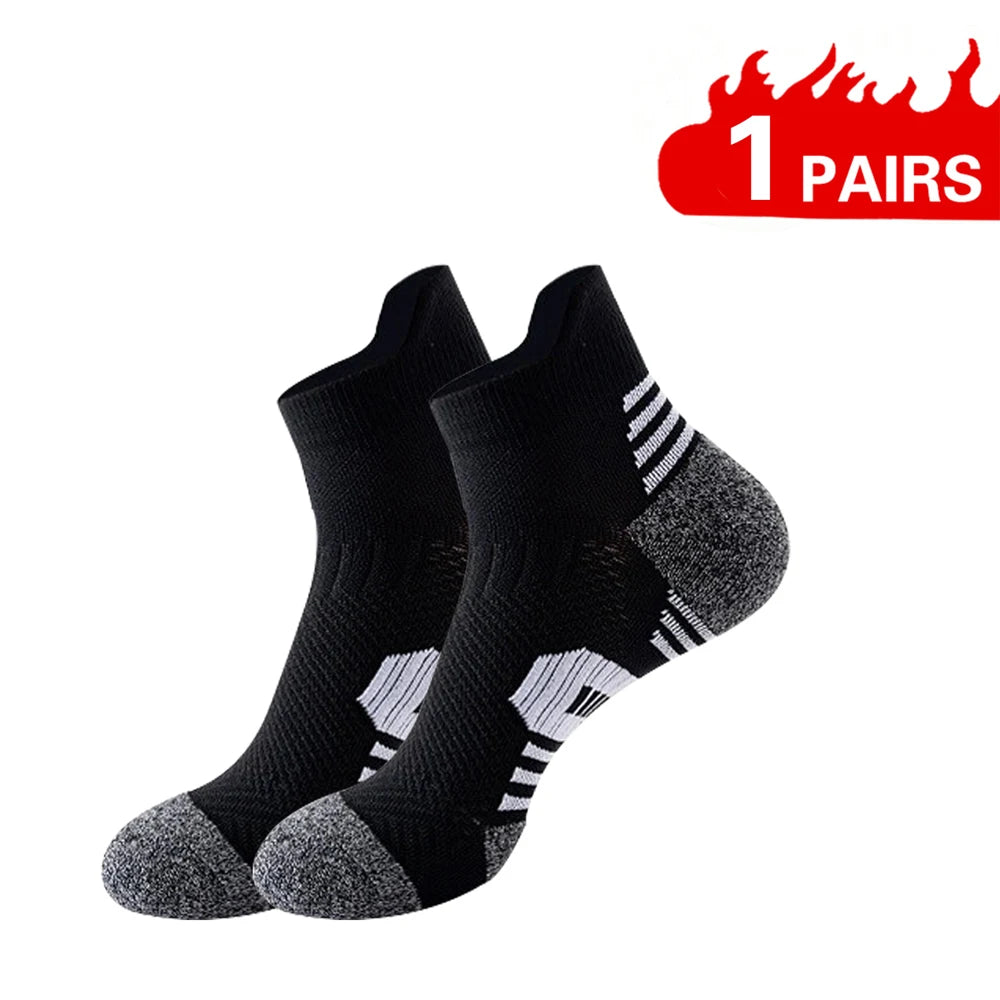 3/1 Pairs Professional Sport Socks Men's marathon running Compression Long Socks Outdoor Mountain climbing Training Short Sox