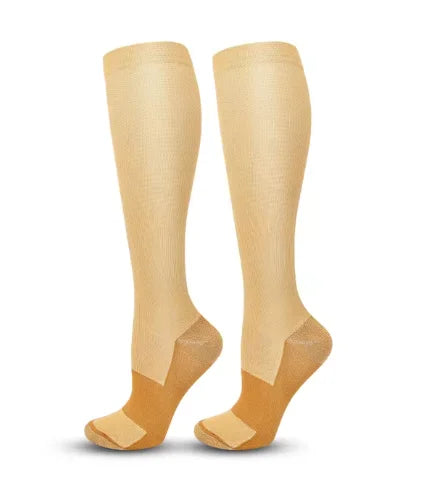 Varicose Compression Socks Blood Circulation Knee Length Elastic Socks Gym Outdoor Marathon Cycling Natural Hiking Sports Sock