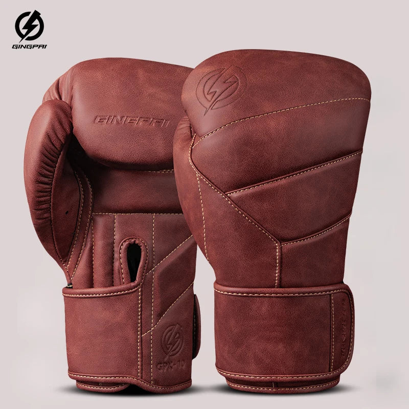 High Quality 8/10/12/14oz Boxing Gloves Adult Men's Sanda Combat Punching Bag Training Women's Thick Breathable Muay Thai Combat