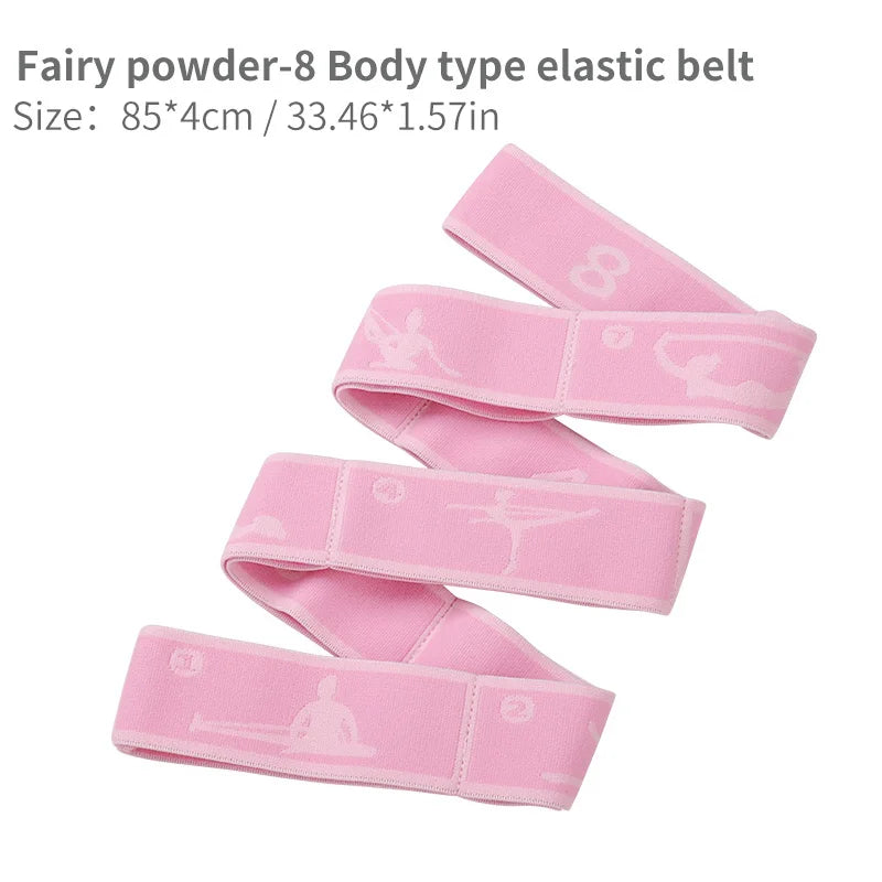 8/9 Loops Children Upgrade Pattern Guide Digital Resistance Elastic Band for Dance, Gymnastics, Ballet rubber band for training