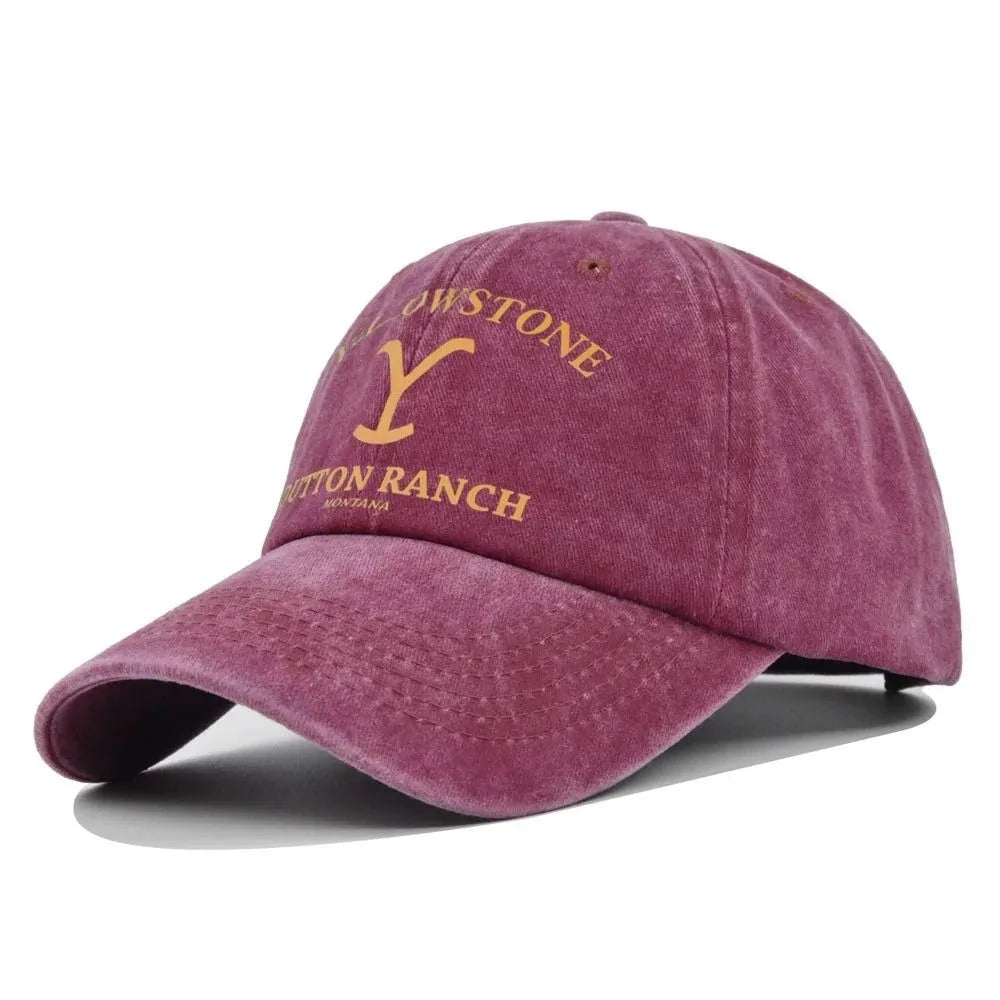 Trendy Yellowstone Dutton Ranch Baseball Cap Washed UV Protection Sports Hat Snapback Hat