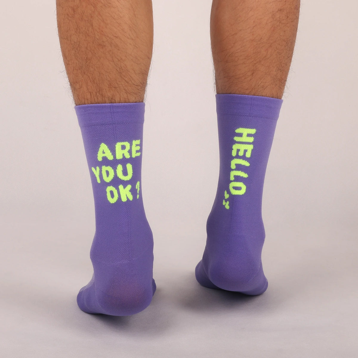 Summer New Internet Celebrity Cycling Socks Bicycle Sports Breathable Quick-Drying Sweat-Absorbent High-Elastic Men's and Women's Four-Season Mid-Tube Socks