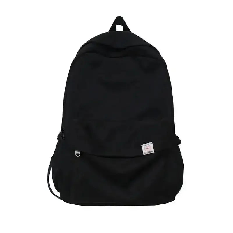 New Waterproof Nylon Women Backpack Female Travel Bag Backpacks Schoolbag for Teenage Girls Solid Color Bookbag