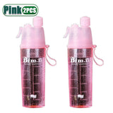2 in 1 Spray Water Bottle Portable Cooling Hydration Cup for Outdoor Sports Travel Camping Summer Gift for Fitness Lovers