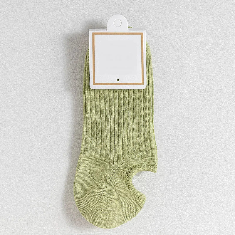 10 Pairs Women's Boat Sock Thin No Show Socks Non-Slip Solid Socks Slippers Simple Breathable Comfortable Casual Ankle Sox