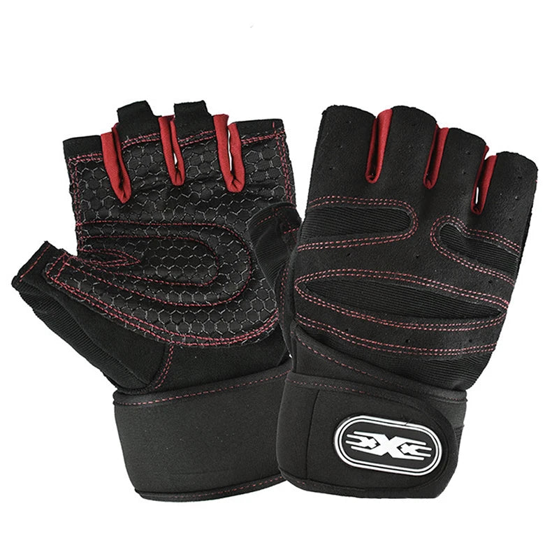 Gym Gloves Fitness Weight Lifting Gloves Body Building Training Sports Exercise Cycling Sport Workout Glove for Men Women M/L/XL