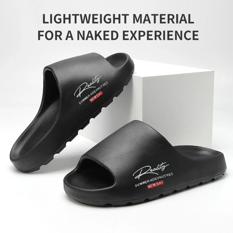 Comfortable And Lightweight Outdoor Slippers, Non-Slip Home Summer Beach Slippers, Same Style For Men And Women（No Shoe Box）