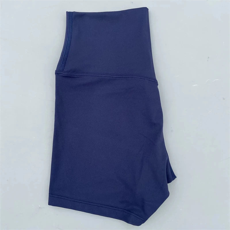 Women Gym Sports Shorts Yoga Shorts High Waist Workout Short Leggings Fitness Short Pants Running Cycling Tight Soft Sportswear