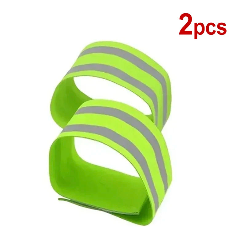 1~20pcs Reflective Straps Reflector Bands for Wrist Arm Ankle Leg High Visibility Tape for Night Walking Cycling and Running