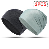 1/2PCS Quick-drying Running Cap Summer Breathable Stretchy Beanies Sport Outdoor Cycling Hiking Jogging Tennis Baseball Soft Hat