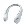JISULIFE Portable Neck Fan, 4000mAh Battery Rechargeable, 5 Speeds Adjustable, Twistable Hands-Free Bladeless Neckband for Sport