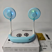 Hands Free Portable Neck Fan Rechargeable Mini USB Personal Fan Battery Operated with 3 Level Air Flow for Sports Travel Outdoor