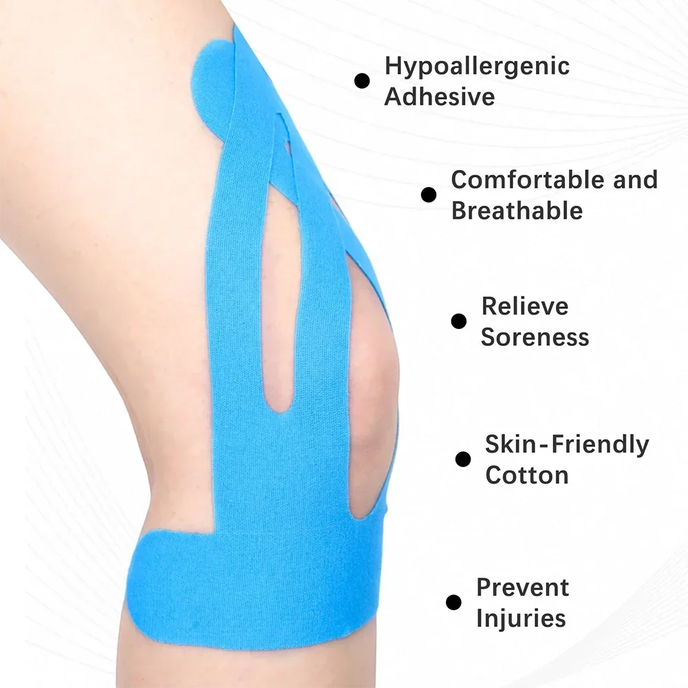 5-20pcs Breathable Knee Pads for Sports with Pre-cut Sports Tape Muscle Patch Special Elastic Bandage To Enhance Knee Support