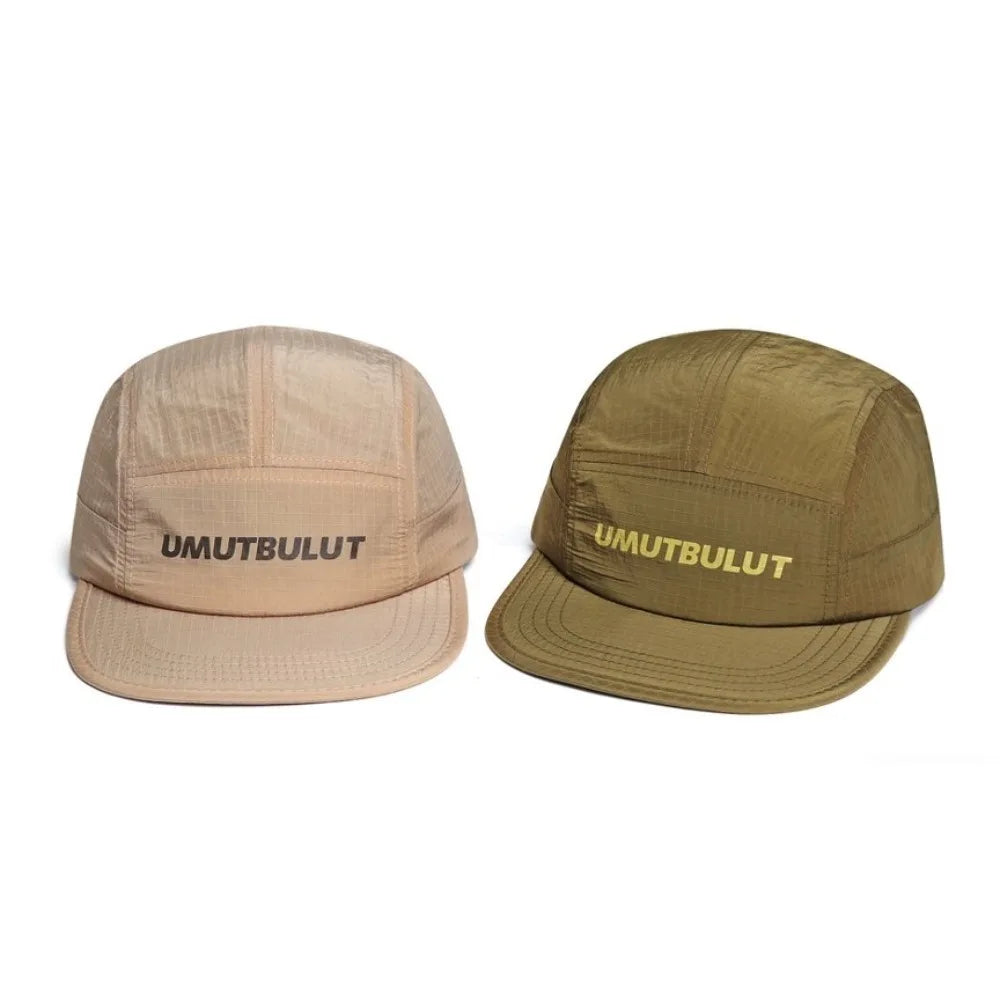 5 Panel Embroidered Letter Quick Dry Mesh Cap - Unisex Outdoor Running Cycling Hat, for Men Women Sports Fashion, Headwear