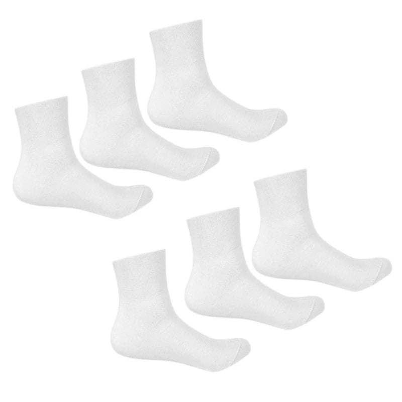 3Pair Comfortable No Elastic Diabetics Socks Men Women Loose Wide Mouth Socks Casual Solid Color Cotton for Aduts Teenagers