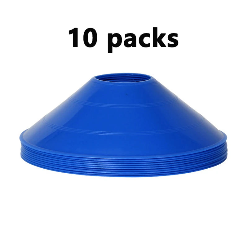 10pcs Cone Set Small round logo plate Football Training obstacle sign For Kid obstacle Avoiding Sport Training Accessories