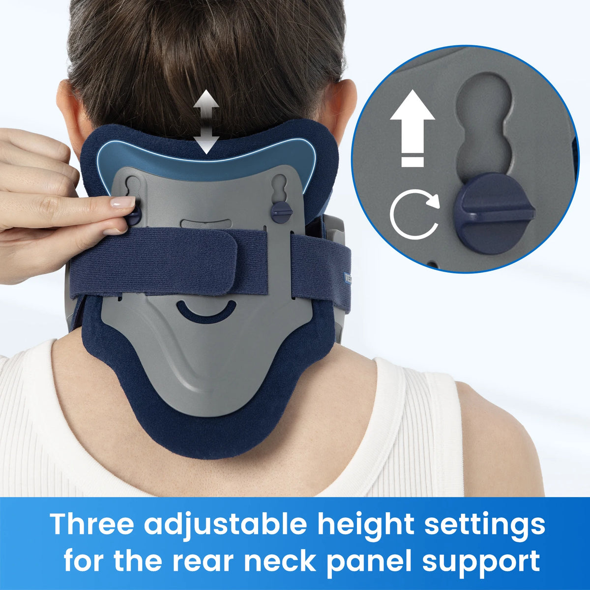 VELPEAU Neck Traction Device, Neck Stretcher for Spine Pressure and Discomfort, Ergonomic Cervical Collar for Men Women