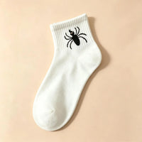 1 Pairs Autumn Personality Fun Halloween Funny Unisex Mid Tube Socks Trend Versatile Sweat Absorbing Niche Design Socks