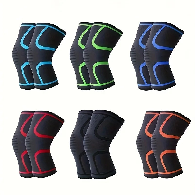 Nylon Sports Knee Pads for Outdoor Running Fitness Cycling - Breathable Thin Design for Comfortable