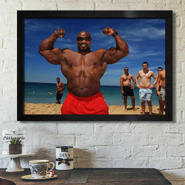 Ronnie Cullman Bodybuilder, Male Gym Muscle Fitness Champion Hot Sale, Print Art Canvas Poster, Living Room Decor, Home Picture