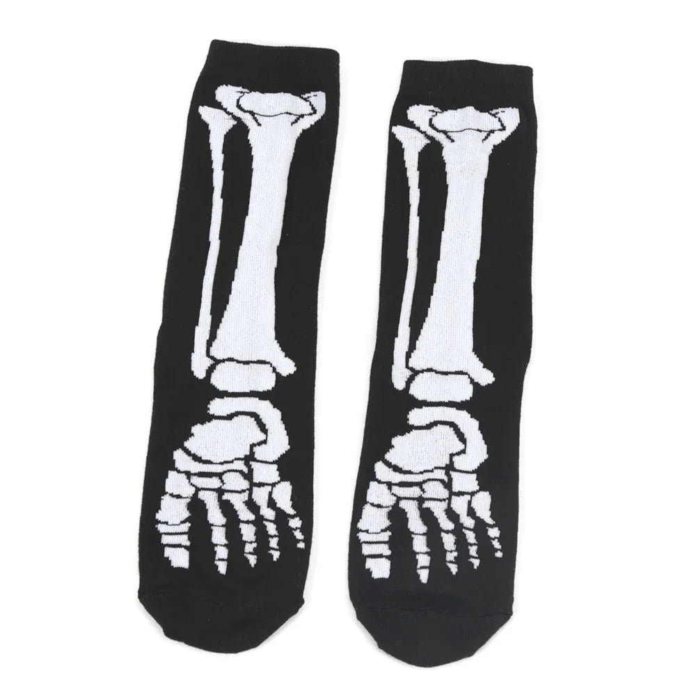 Halloween Women's Socks Personality Harajuku Warm Sock Simple Long Socks Fashion Spring Autumn for Women Men Mid Length Socks
