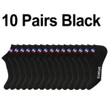 10/20/30 Pcs Men Breathable Low-Cut Athletic Socks Comfortable Moisture Wicking Polyester Spandex Blend for Sports & Casual Wear