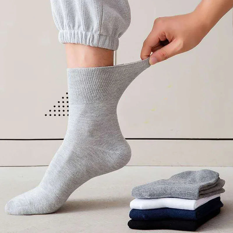 5 Paris Diabetic Socks Women Prevent Varicose Veins Socks Men Diabetics Hypertensive Patients Cotton Material Extra Size48,49,50