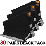 10/30 Pairs Neutral Solid Color Round Neck Socks Spring Summer Sweat Absorbing Breathable Comfortable All-season Sports Socks