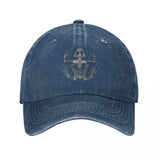 Frog Skeleton Baseball Caps Snapback Washed Denim Hats Outdoor Adjustable Casquette Streetwear Baseball Cowboy Hat for Unisex