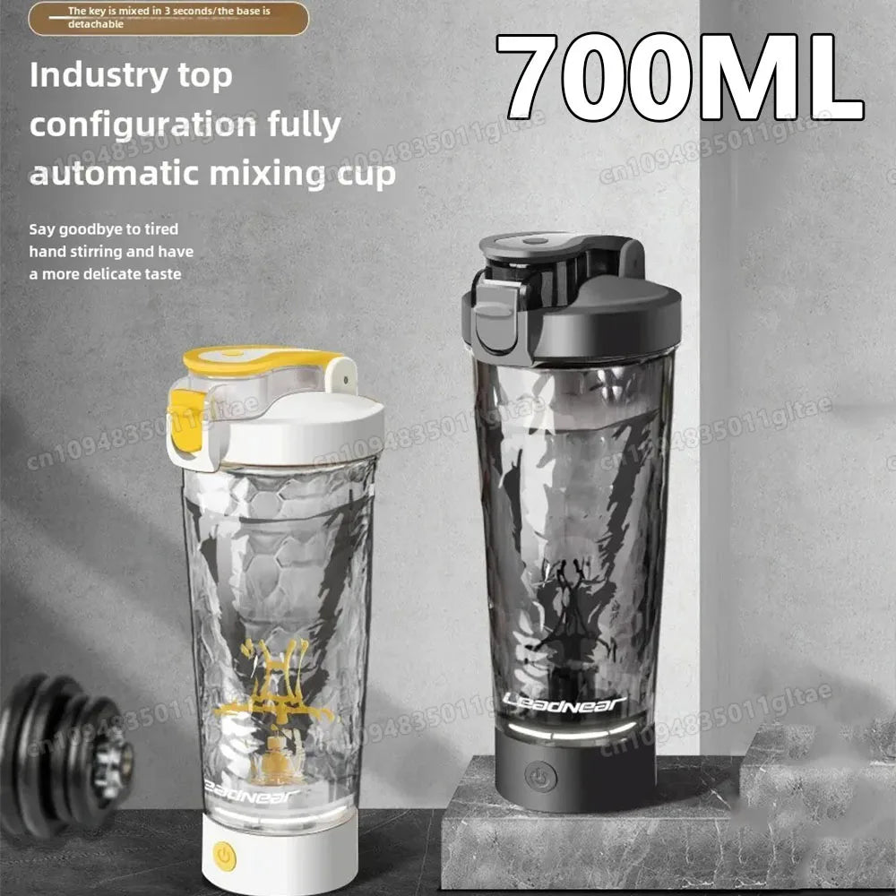 450-700ml Electric Automatic Mixing Cup Portable Whey Protein Shaker Bottle Battery Powered Fully Automatic Stirring Cup Home