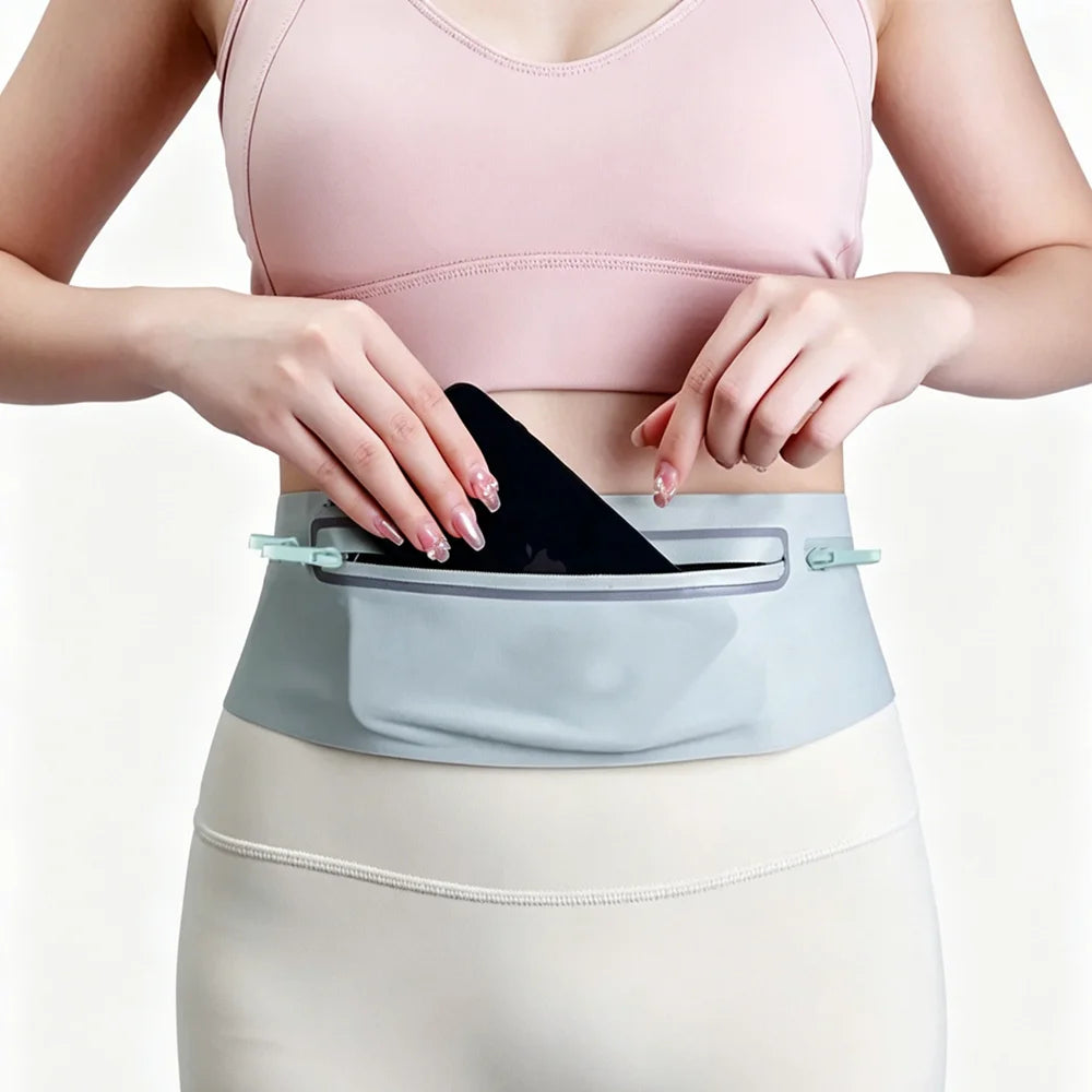 Waterproof Running Waist Pack Adjustable Belt Men Women Slim Running Bags Portable Outsides Jogging Gym Sports Cell Phone Pouch