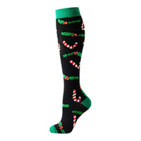 Compression Socks Sports Jump Rope Yoga Elastic Pressure Calf Stockings Socks Varicose Veins Compress Halloween Christmas New