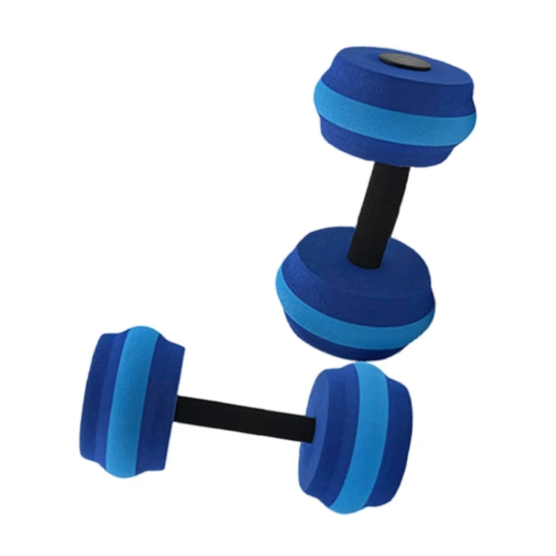 Q39E 2Pcs Water Foam Dumbbell Light Weight Aquatic Exercise Dumbells for Adults